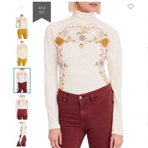 Free People Disco Rose Top Size Small